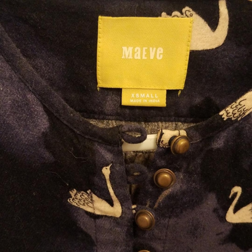 Anthropologie Maeve Swan Top Size XS - Picture 2 of 2